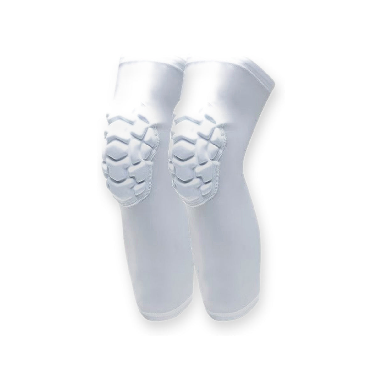 Youth Sports Knee Pads Long White