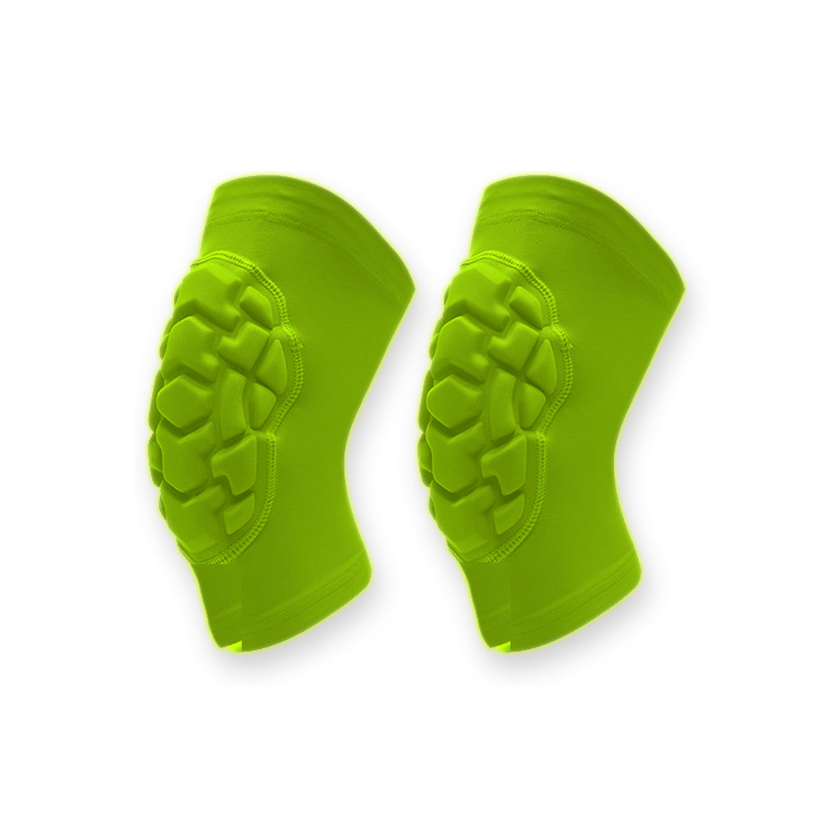 Youth Sports Knee Pads Short Neon Green